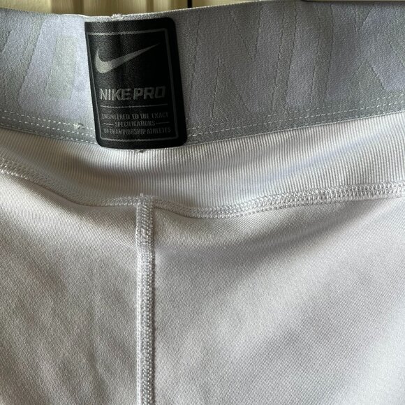 Nike Pro Men’s Tight Fit Training Tights White Size XL - Picture 5 of 6